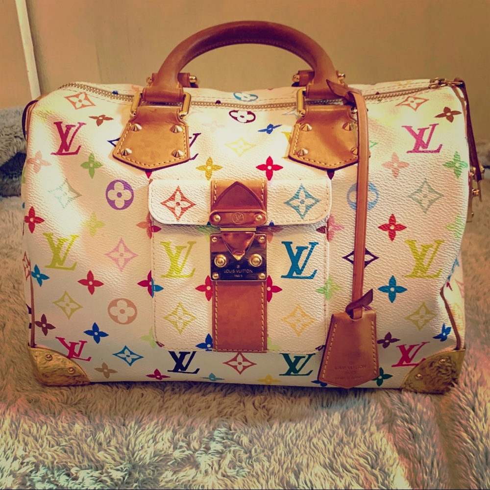 Super rare multi colored Louis Vuitton Speedy bag!